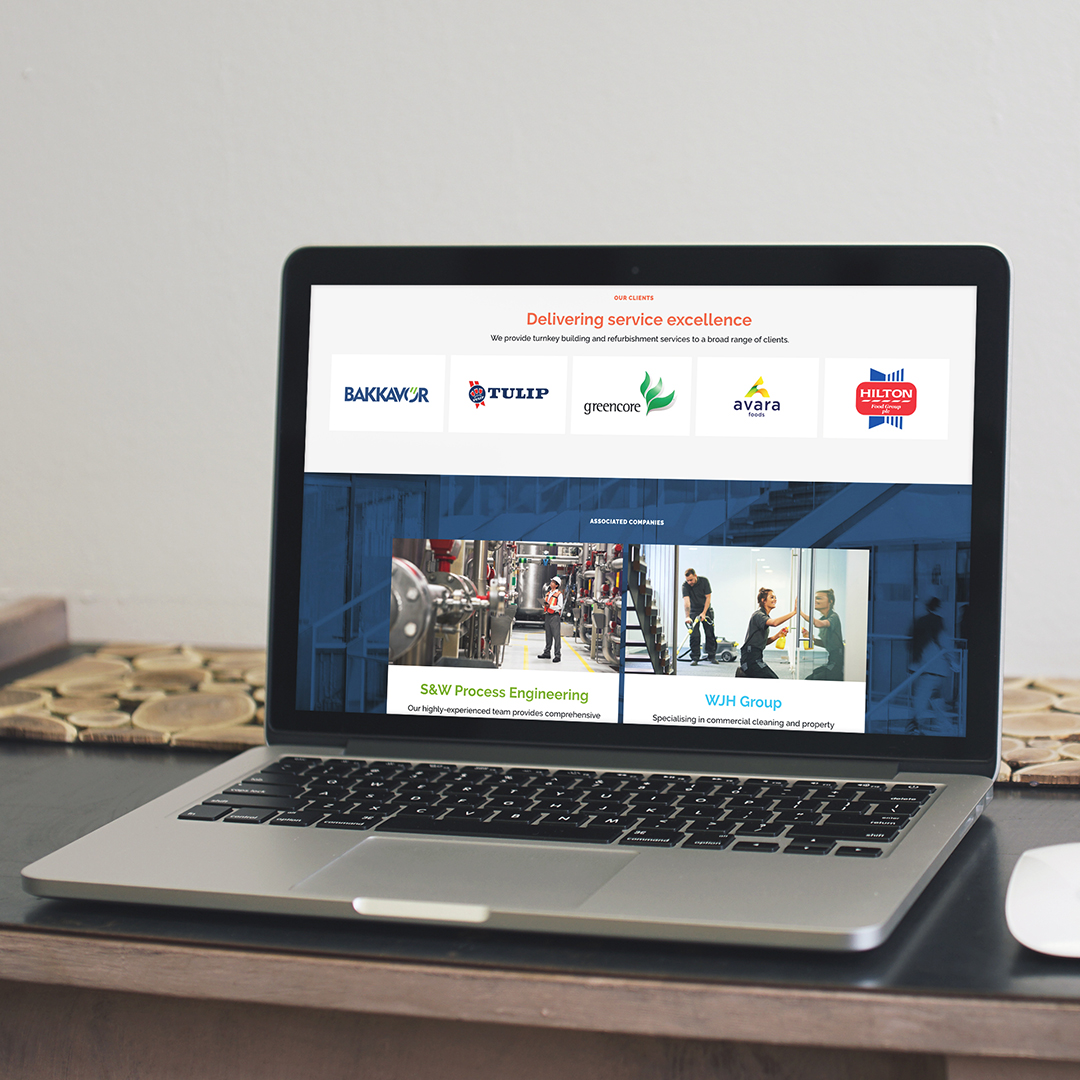 s&w laptop website mockup
